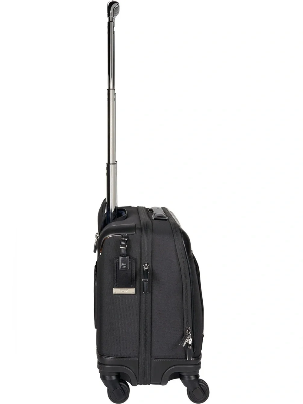 TUMI Arrivé McAllen Mobile Office Carry-On Compact Spinner Briefcase Black EUC
